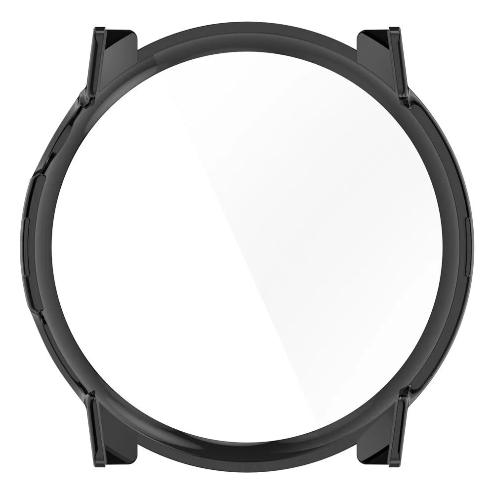 For Coros Pace 3 Protective Case Hard PC Watch Cover with Tempered Glass Screen Protector - Black - 7