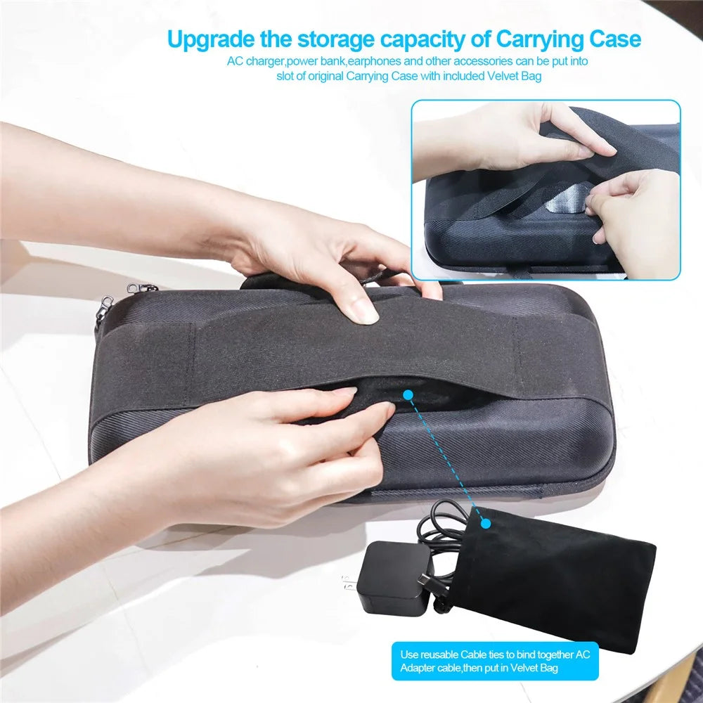 JYS JYS-SD021 19-in-1 Accessories Kit with Clear Case, Tempered Glass Screen Protector for Valve Steam Deck Game Console Protective Set - 5