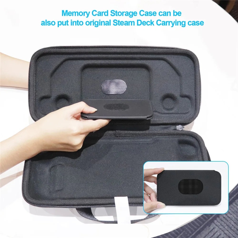 JYS JYS-SD021 19-in-1 Accessories Kit with Clear Case, Tempered Glass Screen Protector for Valve Steam Deck Game Console Protective Set - 6