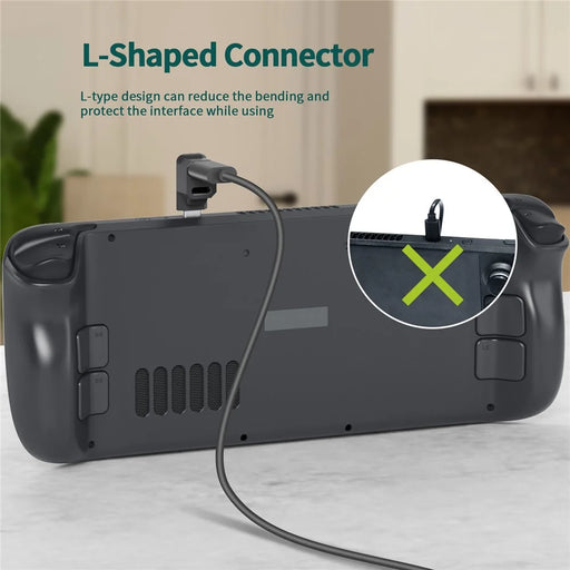 JYS JYS-SD019 10Gbps Type-C Male to Dual Female Power Data Transmission Adapter Splitter Angled Converter - 2