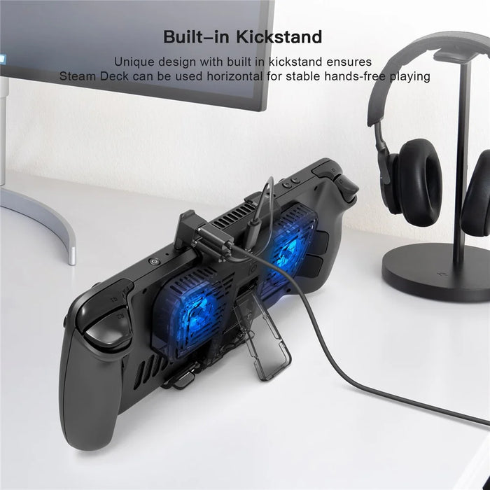 JYS JYS-SD006 For Steam Deck / Nintendo Switch / OLED Cooling Fan Dual Type-C Female Adapter Bracket Mount - 6