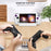 JYS JYS-RA001 For ASUS ROG Ally / Steam Deck / Switch Game Console ABS Desktop Bracket Support Mount Stand - 6