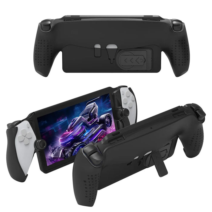 JYS JYS-P5191 For PS5 Portal TPU Protective Case Game Console Anti-drop Shell with Kickstand - Black - 2