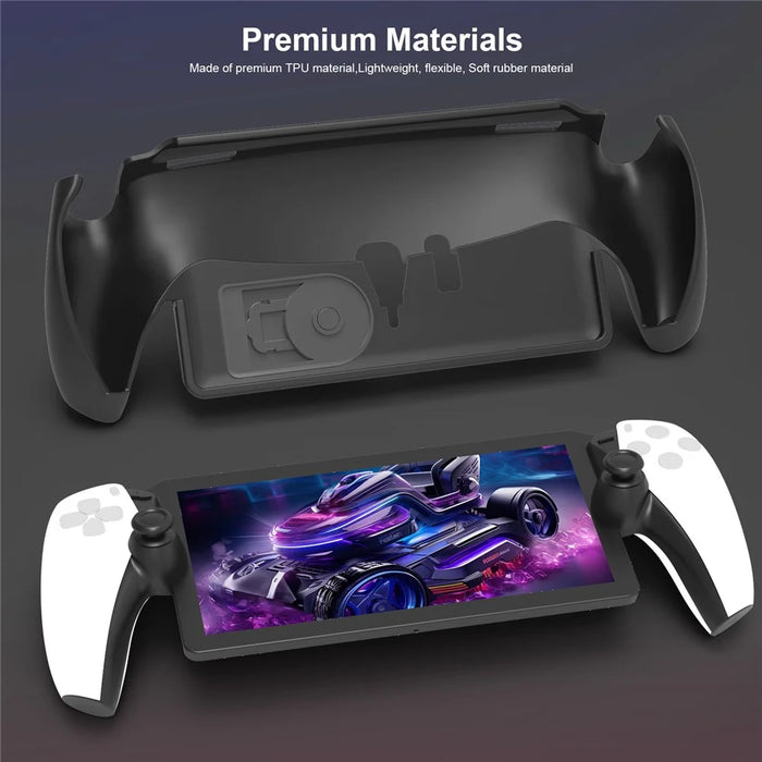 JYS JYS-P5191 For PS5 Portal TPU Protective Case Game Console Anti-drop Shell with Kickstand - Black - 5