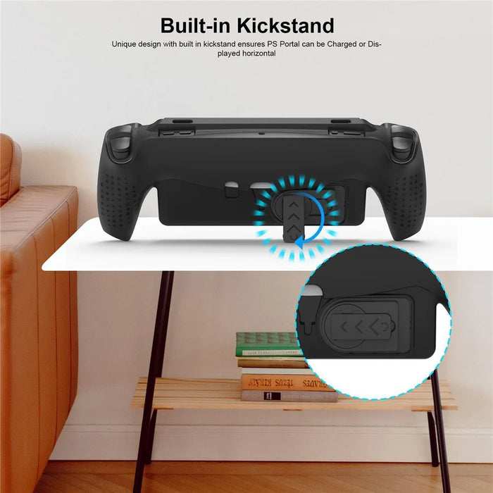 JYS JYS-P5191 For PS5 Portal TPU Protective Case Game Console Anti-drop Shell with Kickstand - Black - 6