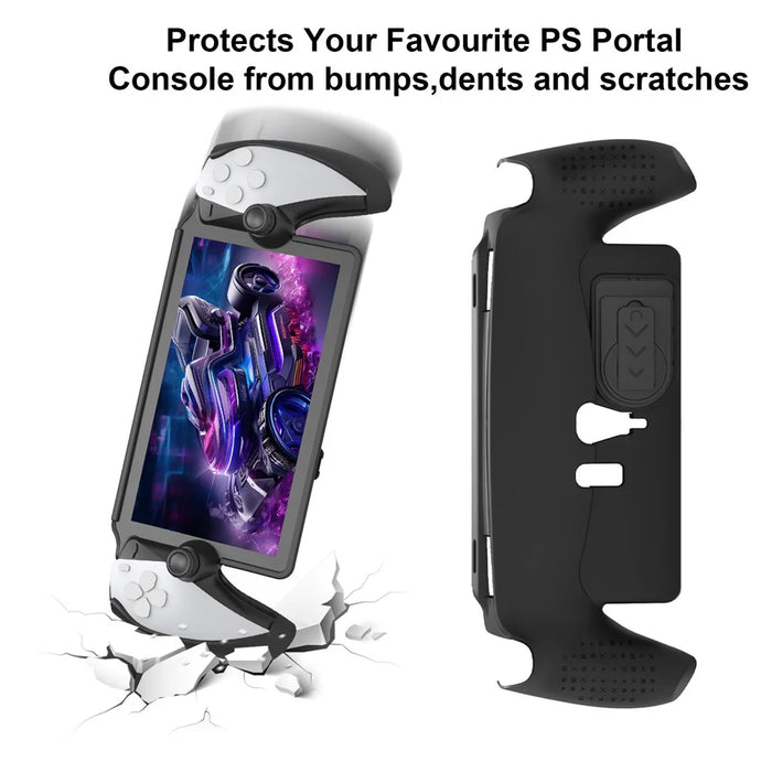 JYS JYS-P5191 For PS5 Portal TPU Protective Case Game Console Anti-drop Shell with Kickstand - Black - 7