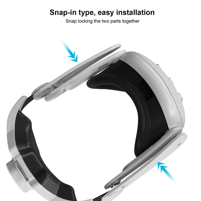 JYS JYS-MQ010 For Meta Quest 3 VR Headset Adjustable Head Strap Pressure Reduce Fixing Headband - 5