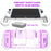 JYS JYS-NS232 For Nintendo Switch OLED Game Console Non-Slip Pluggable Base Grip Case - White - 5