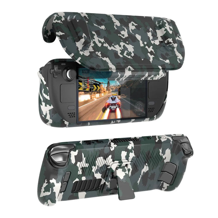 JYS For Steam Deck Game Console Protective Case with Bracket Heat Dissipation Shockproof Shell - 1