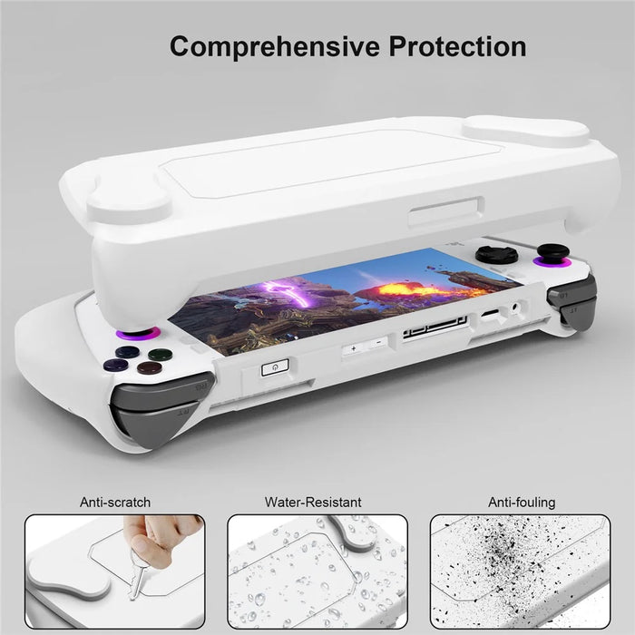 JYS JYS-RA005 For ASUS ROG Ally Game Console Heat Dissipation Protective Shell TPU Case with Kickstand - Black - 5