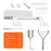 JYS JYS-P5173 Multi-Function Wall Mount Kit for Sony PS5 Game Console Controller Holder with 2-in-1 Magnetic Charging Cable - Black - 4