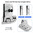 JYS JYS-P5181 Game Console Wall Mount Stand with Charging Dock for Sony PS5 / PS5 Slim Controller Charging Station Holder - 2