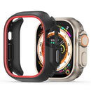 DUX DUCIS Bamo Series for Apple Watch Ultra 3 / Ultra 2 / Ultra 49mm Watch Case PC+TPU Cover - Black / Red - 1