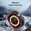 DUX DUCIS Bamo Series for Apple Watch Ultra 3 / Ultra 2 / Ultra 49mm Watch Case PC+TPU Cover - Black / Red - 6