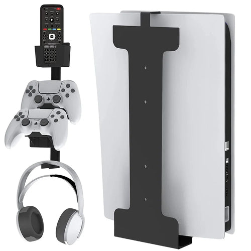 Universal Metal Wall Mount Holder for PS5 Game Console, Controller, Headset Storage Display Stand - 1