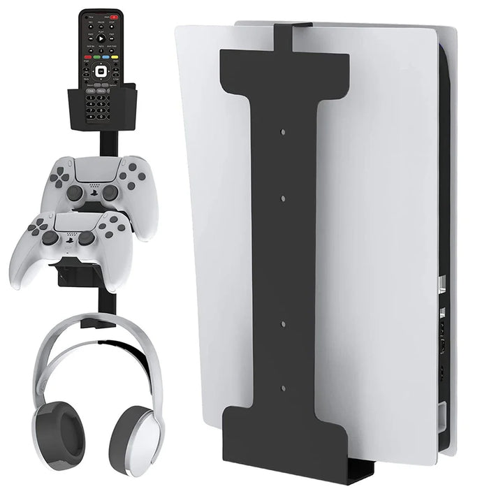 Universal Metal Wall Mount Holder for PS5 Game Console, Controller, Headset Storage Display Stand - 1