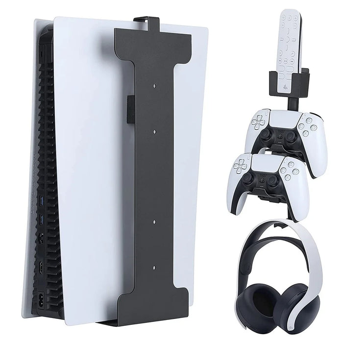Universal Metal Wall Mount Holder for PS5 Game Console, Controller, Headset Storage Display Stand - 2