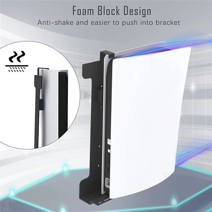 Universal Metal Wall Mount Holder for PS5 Game Console, Controller, Headset Storage Display Stand - 4