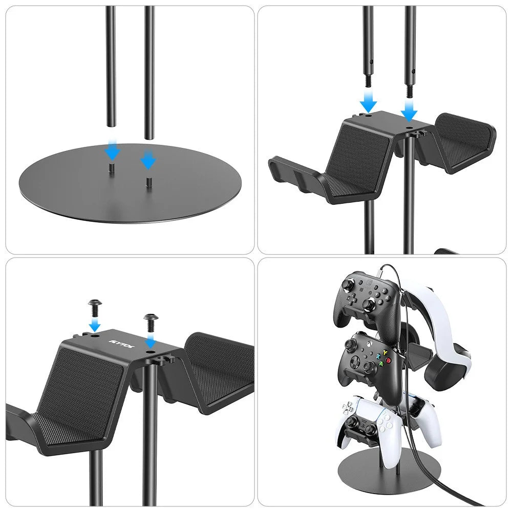 KYTCK For PS5 / Xbox / Nintendo Switch Game Controller Stand Headset Holder - 5