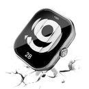 For Xiaomi Redmi Watch 4 Watch Case Hard PC Cover with Tempered Glass Film - Black - 3