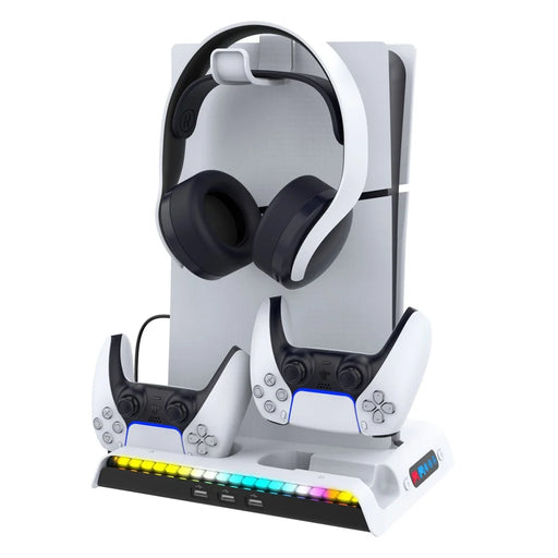 IPEGA PG-P5S006 For PS5 Slim Charging Dock with Cooling Fan Headset Hanger - 1