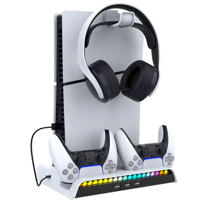 IPEGA PG-P5S006 For PS5 Slim Charging Dock with Cooling Fan Headset Hanger - 6