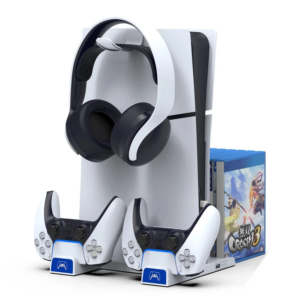 IPEGA PG-P5S009 Game Disc Headset Storage for PS5 / PS5 Slim Charging Dock - 1