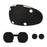 For Sony PlayStation VR2 Silicone Headset Case + Lens Cap + 2 Thumb Grip Caps - Black - 1