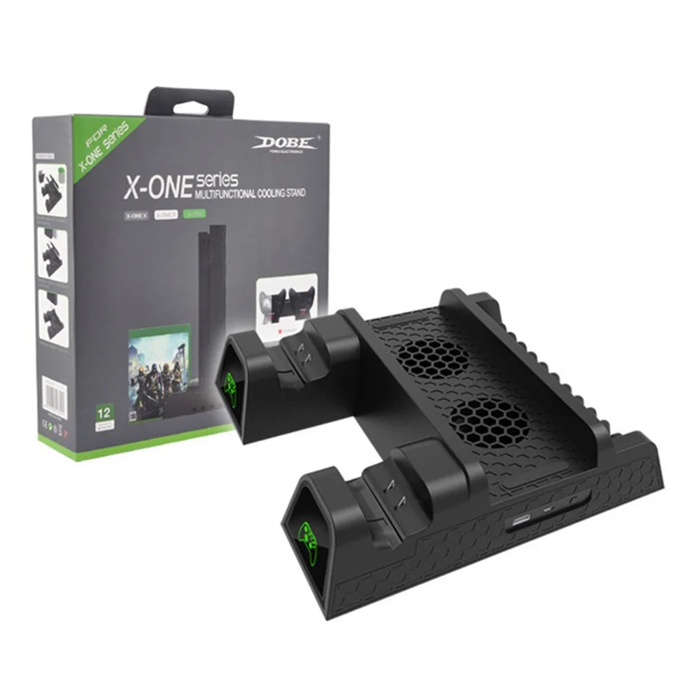 DOBE TYX-1840 For Xbox One X / S Cooling Stand with Dual Controller Charging Dock - 1