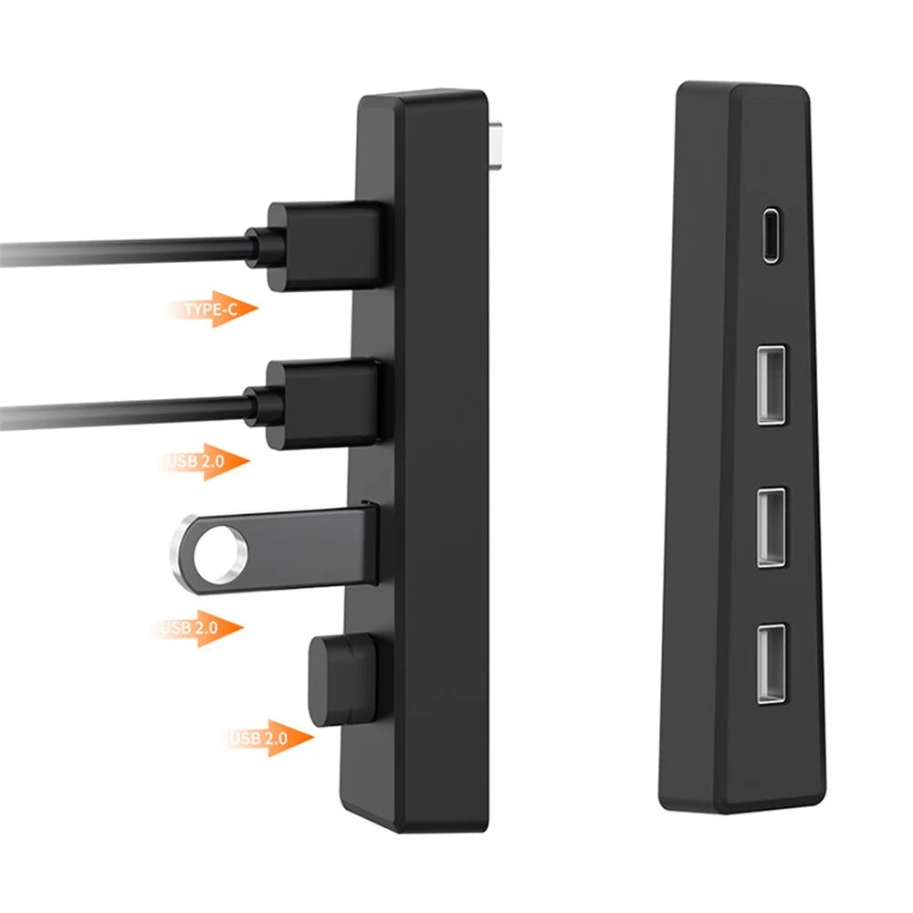 DOBE TP5-3556 For PS5 Slim Game Console Hub Adapter USB 2.0 Docking Station Splitter - 3