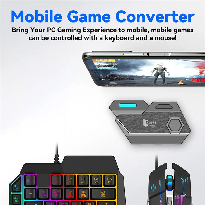 GAMWING Mix SE Keyboard Mouse Adapter Converter Gaming Accessory for 8-Pin Android - 4