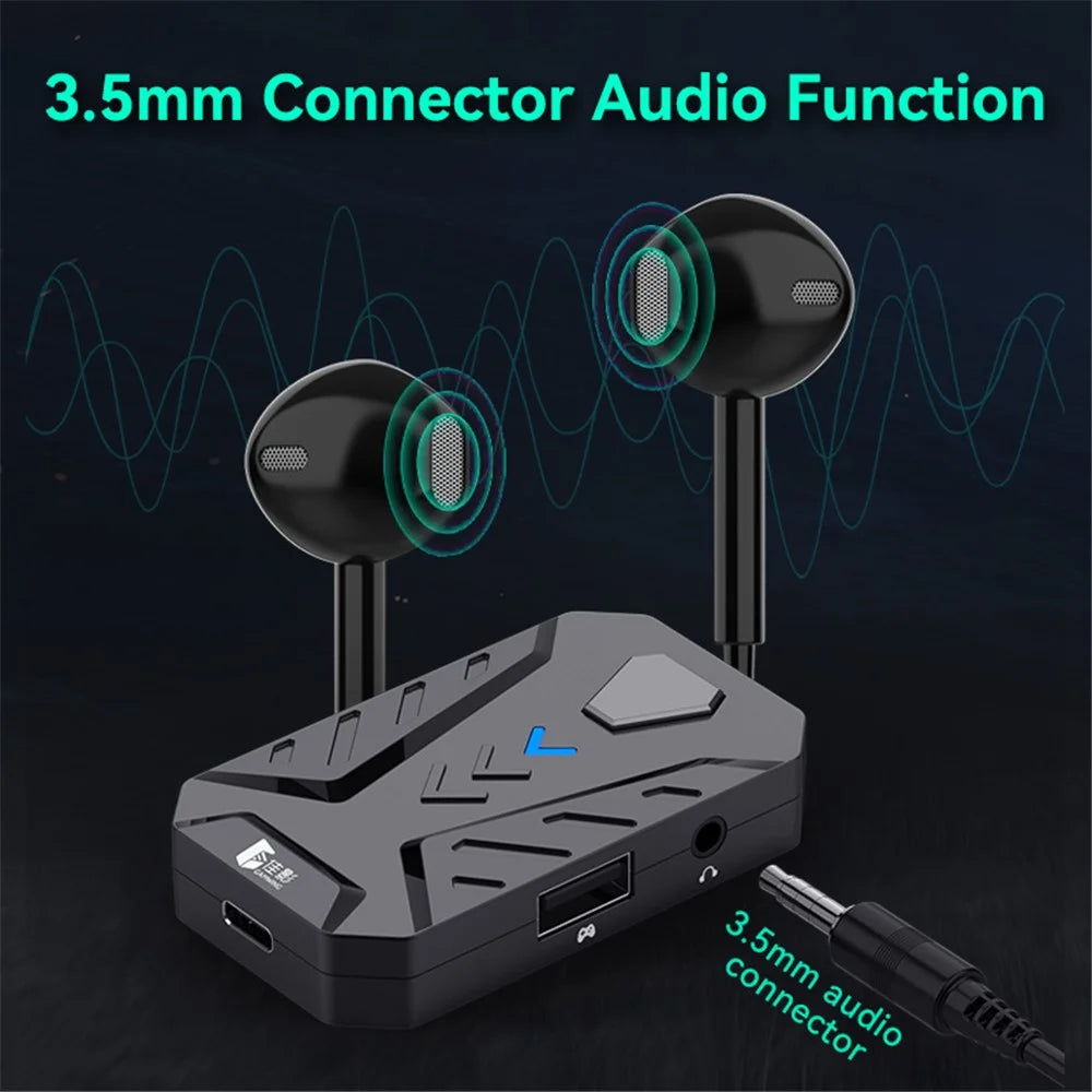 GAMWING Mix Master Pro Gaming Mouse + Keyboard + Converter Combo Pack - 5