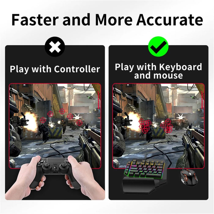 GAMWING Blader Game Converter +  G7 Keyboard + GM86 Mouse + OTG Adapter Set - 3
