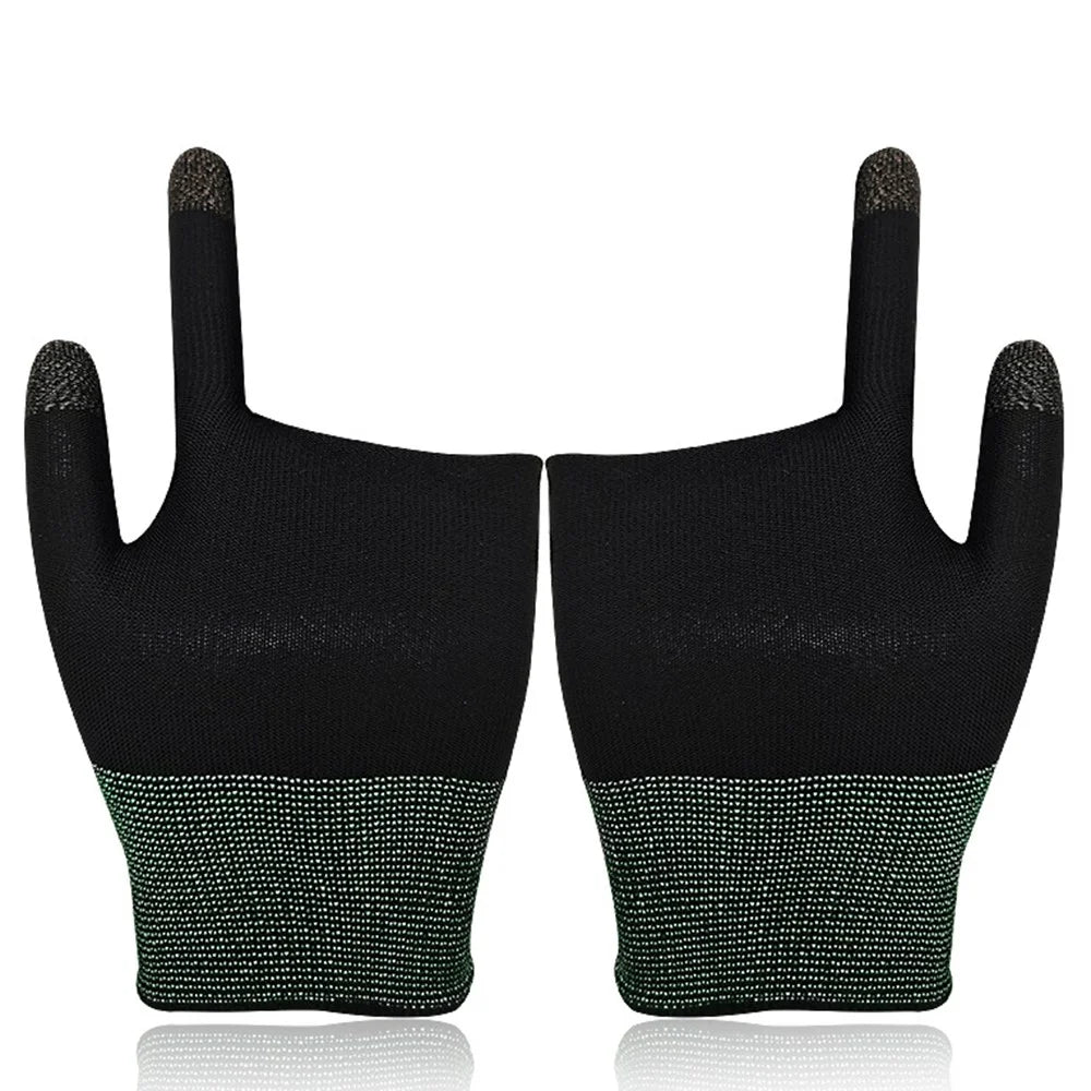 1 Pair Touchscreen Gaming Gloves High-Sensitive Anti-Sweat Seamless Game Gloves - Black - 1