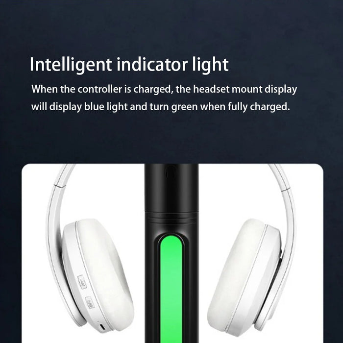 RGB Light Game Controller Charger Dock Headphone Holder with 2*USB Port - For PS4 - 3