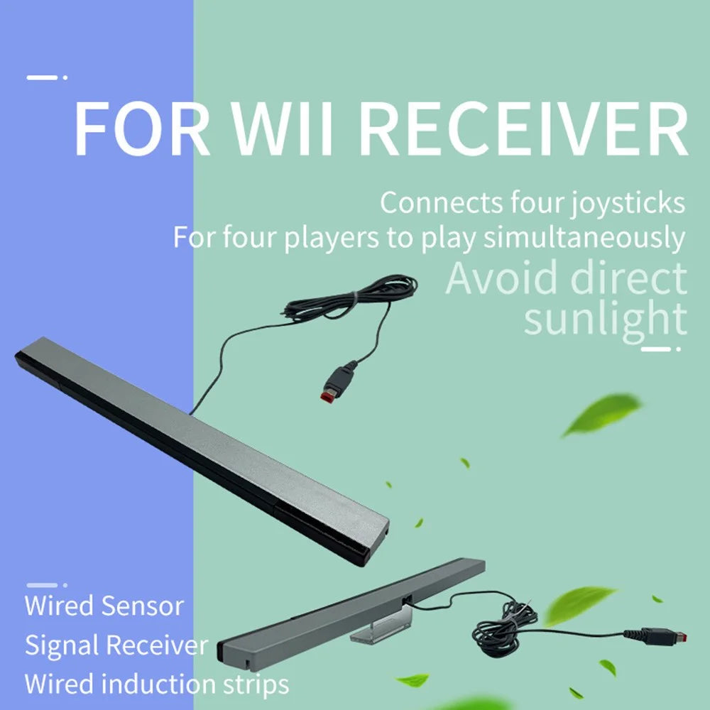 For Nintendo Wii U / Wii Wired Signal Receiver Infrared Ray Sensor Bar - 3