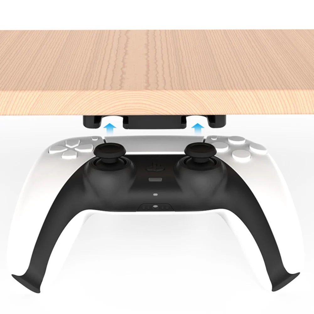 For PS4 / PS5 Game Controller Hanger Bracket Under Desk Storage Rack - 3