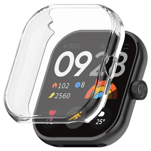 For Xiaomi Redmi Watch 4 TPU Watch Protective Case Transparent Anti-collision Frame - 1