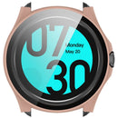 For TicWatch Pro 5 Hard PC Watch Case with Built-in Tempered Glass Screen Protector - Pink - 4