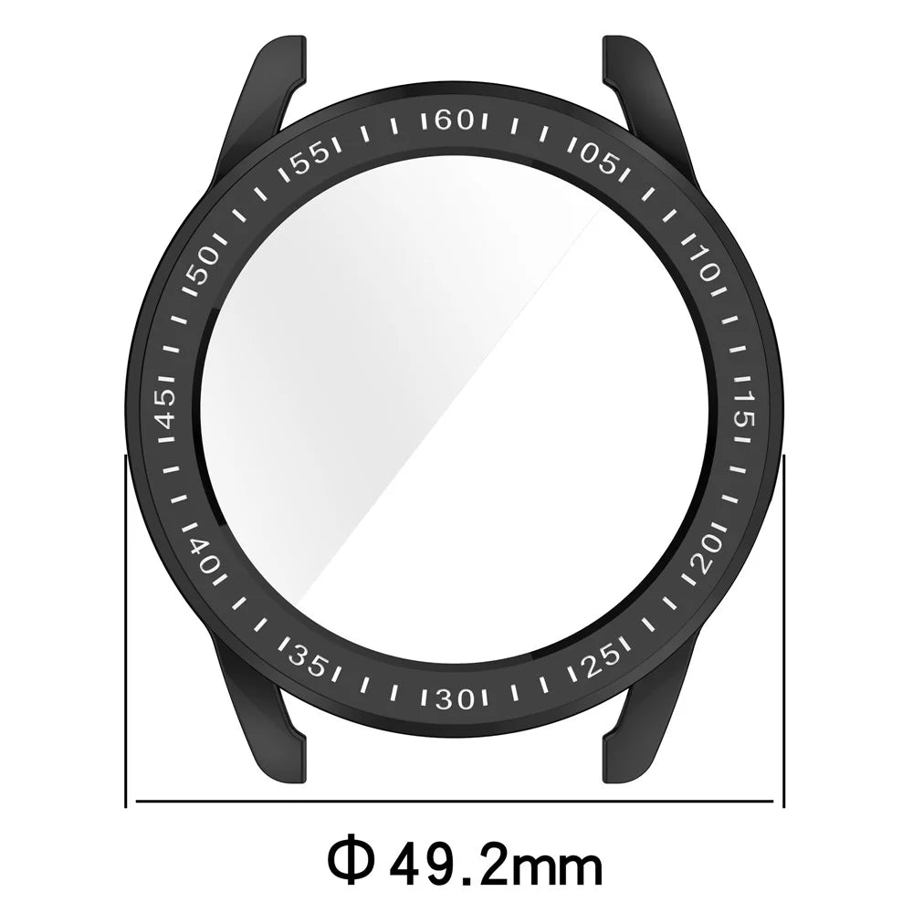 For Xiaomi Watch S3 TPU Watch Protective Case Electroplating Anti-drop Cover - Black - 7