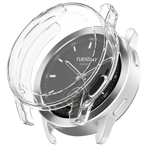 For Xiaomi Watch S3 TPU Watch Protective Case Electroplating Anti-collision Cover - Transparent - 1
