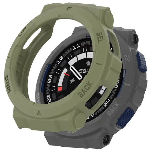 For Huami Amazfit Active Edge A2212 TPU Smartwatch Case Hollow Anti-collision Protective Frame - Green - 1