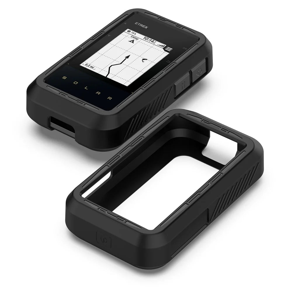 Silicone Protective Case for Garmin eTrex Solar Bicycle Computer Sleeve - Black - 1
