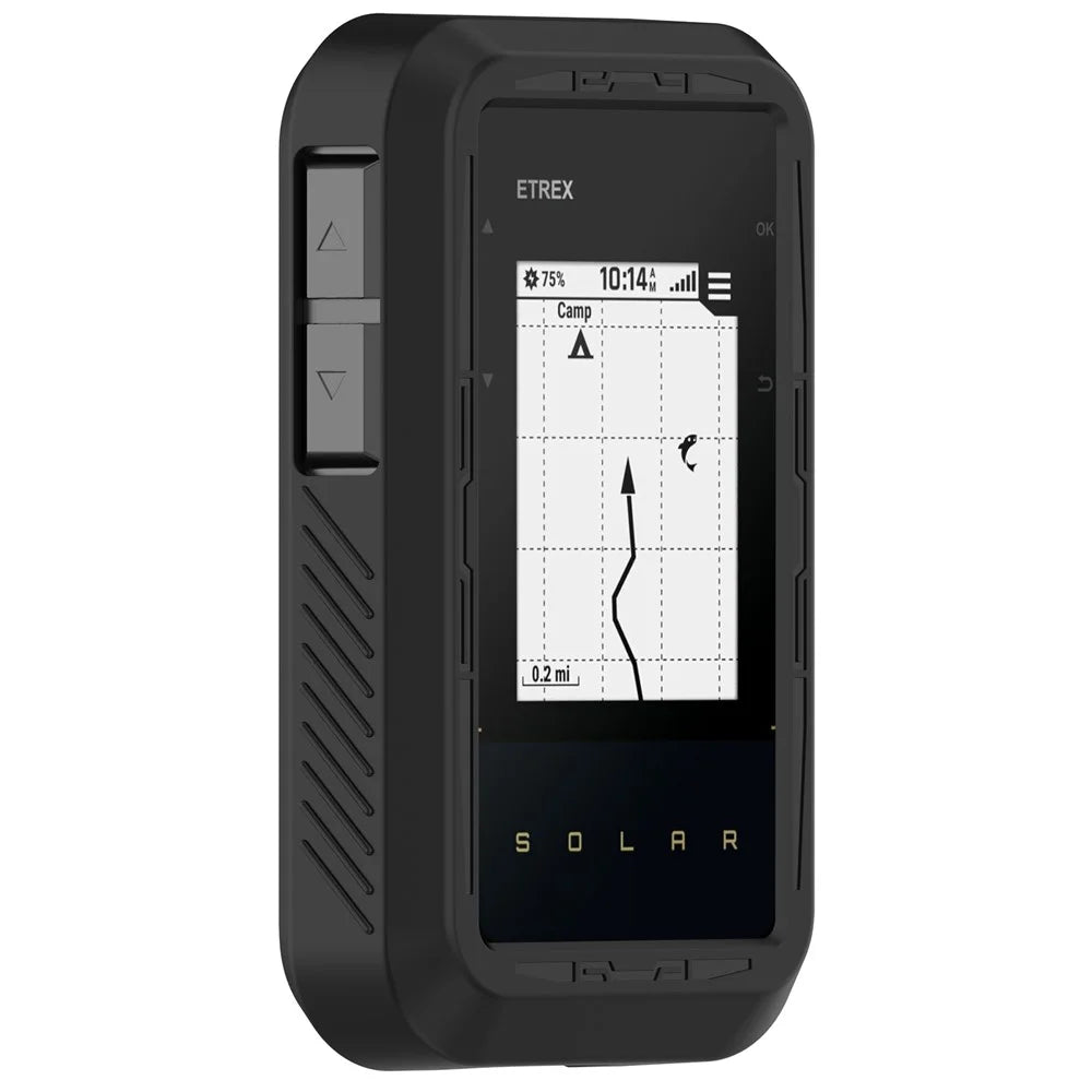 Silicone Protective Case for Garmin eTrex Solar Bicycle Computer Sleeve - Black - 2