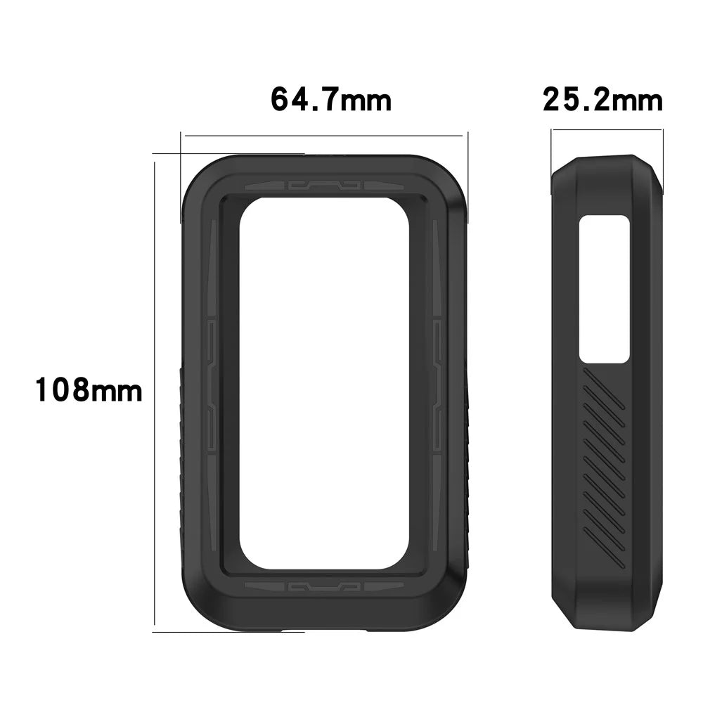 Silicone Protective Case for Garmin eTrex Solar Bicycle Computer Sleeve - Black - 7