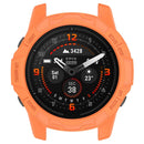 For Garmin Quatix 7 Pro Anti-collision TPU Smartwatch Case Hollow Protective Frame - Orange - 6