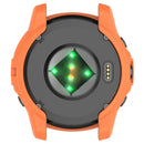 For Garmin Quatix 7 Pro Anti-collision TPU Smartwatch Case Hollow Protective Frame - Orange - 7