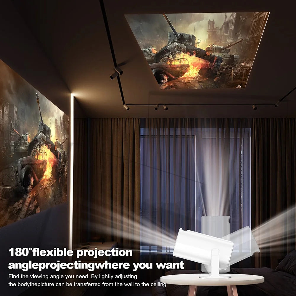 P30 Mini Home 4K Video Projector Dual WiFi Bluetooth-compatible Portable Projector - US Plug - 3