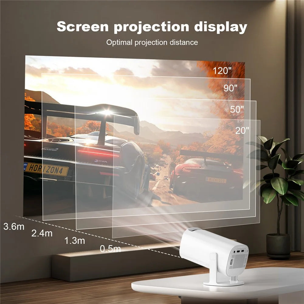P30 Mini Home 4K Video Projector Dual WiFi Bluetooth-compatible Portable Projector - US Plug - 5