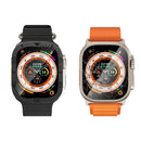 For Apple Watch Ultra 3 / Ultra 2 / Ultra 49mm Watch Case Aluminum Alloy Cover with Tempered Glass Protector - Black - 5